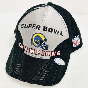 Puma St. Louis Rams 2000 Super Bowl Champions Hat Cap Adjustable Strap Black